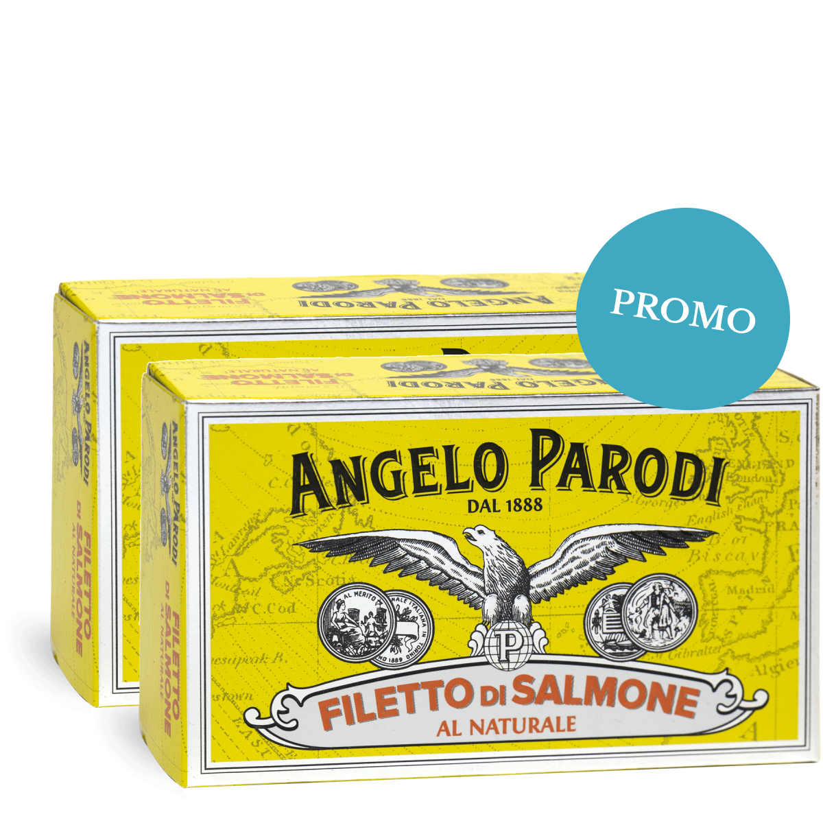 2 X Filetto Di Salmone Al Naturale 5x120 G Angelo Parodi 2-x-filetto-di-salmone-al-naturale-5x120-g-angelo-parodi